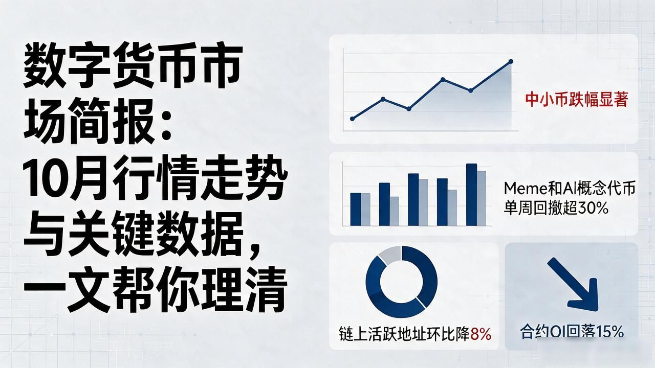 数字货币市场简报：10月行情走势与关键数据，一文帮你理清