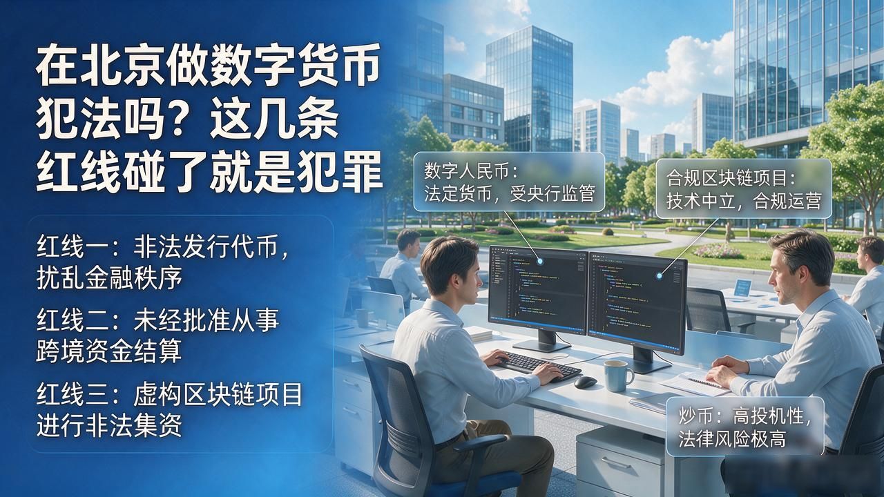 在北京做数字货币犯法吗？这几条红线碰了就是犯罪