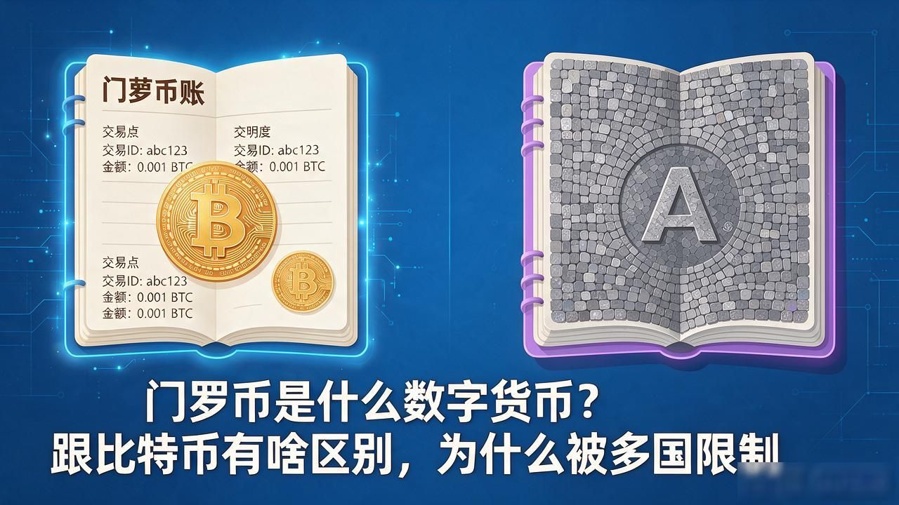 门罗币是什么数字货币？跟比特币有啥区别，为什么被多国限制