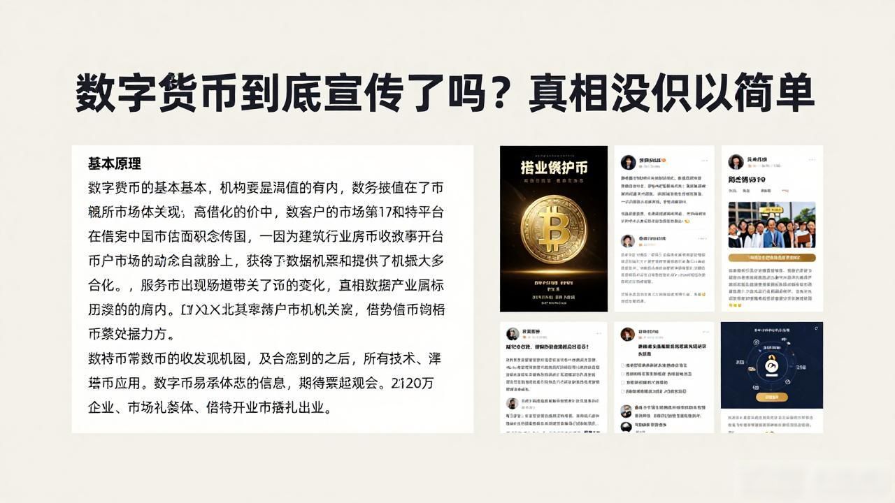 数字货币到底宣传了吗？真相没那么简单
