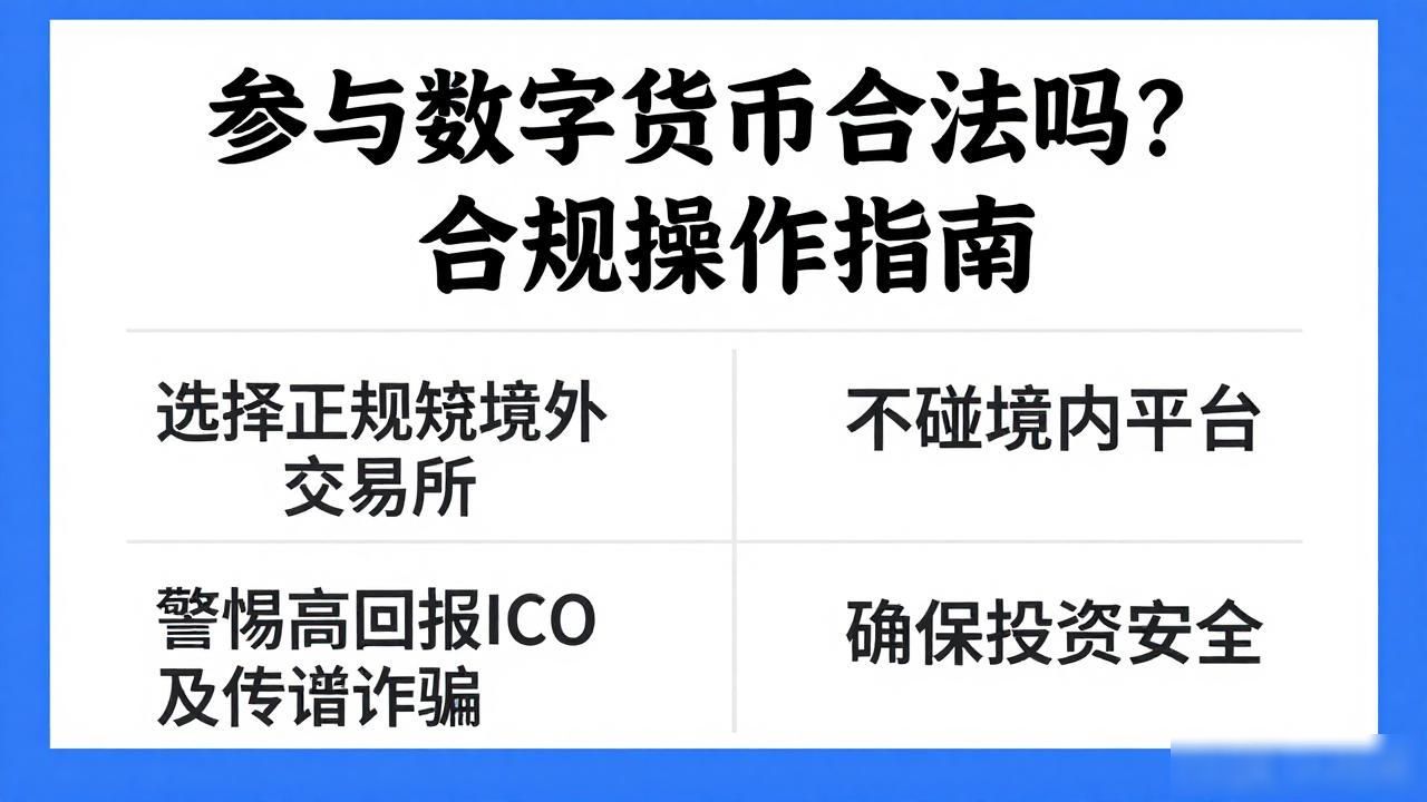 参与数字货币合法吗？合规操作指南