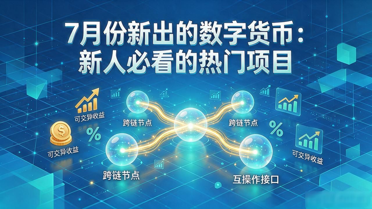 7月份新出的数字货币：新人必看的热门项目