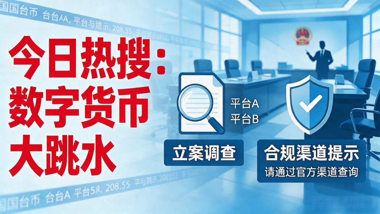 今日热搜数字货币大跳水，普通人先别慌，搞懂这几点再做决定