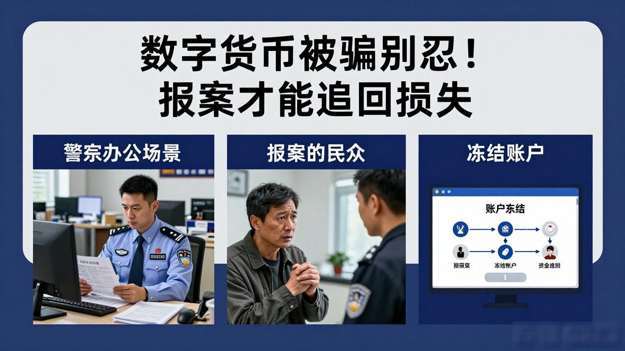 数字货币被骗别忍！报案才能追回损失