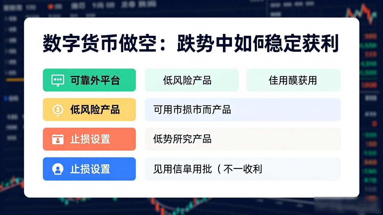 数字货币做空：跌势中如何稳定获利