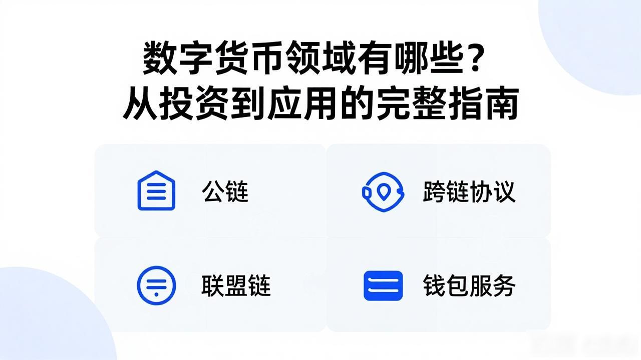 数字货币领域有哪些？从投资到应用的完整指南