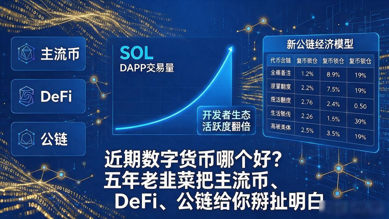 近期数字货币哪个好？五年老韭菜把主流币、DeFi、公链给你掰扯明白