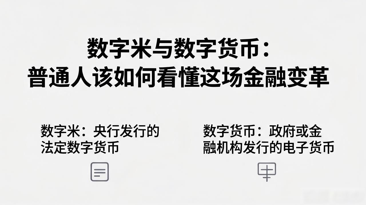 数字米与数字货币:普通人该如何看懂这场金融变革