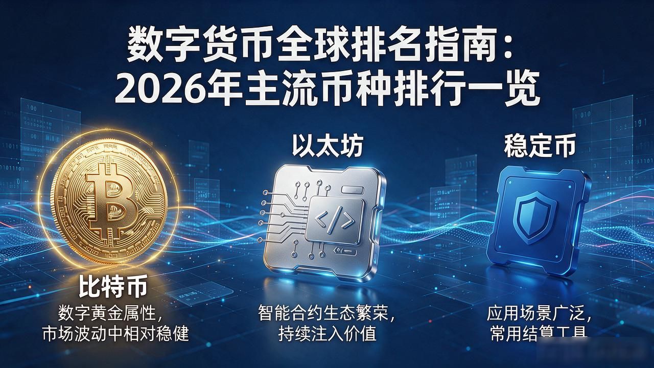 数字货币全球排名_全球头部数字货币的特点与投资参考_数字货币市值排名的核心参考价值