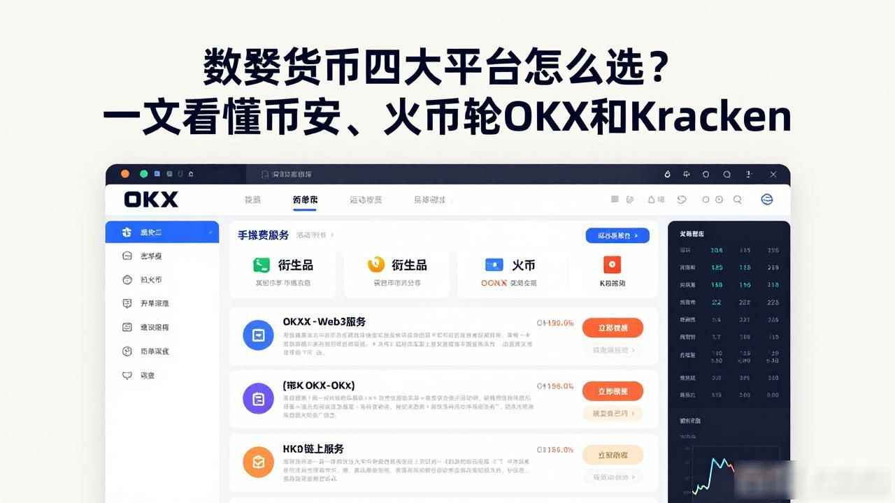 数字货币交易平台对比_数字货币四大平台_币安火币OKX Kraken平台分析
