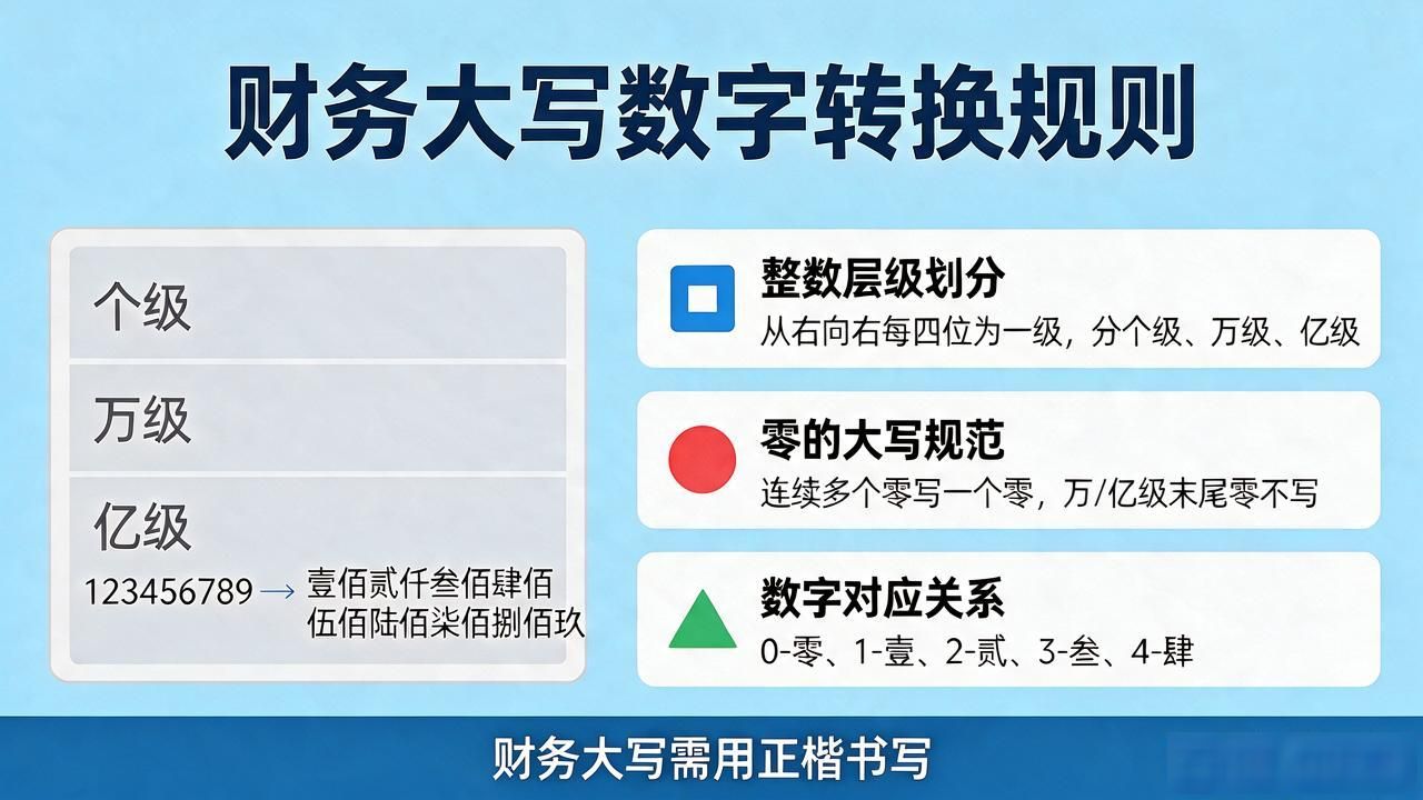 财务大写数字怎么转换 看完这篇不再错