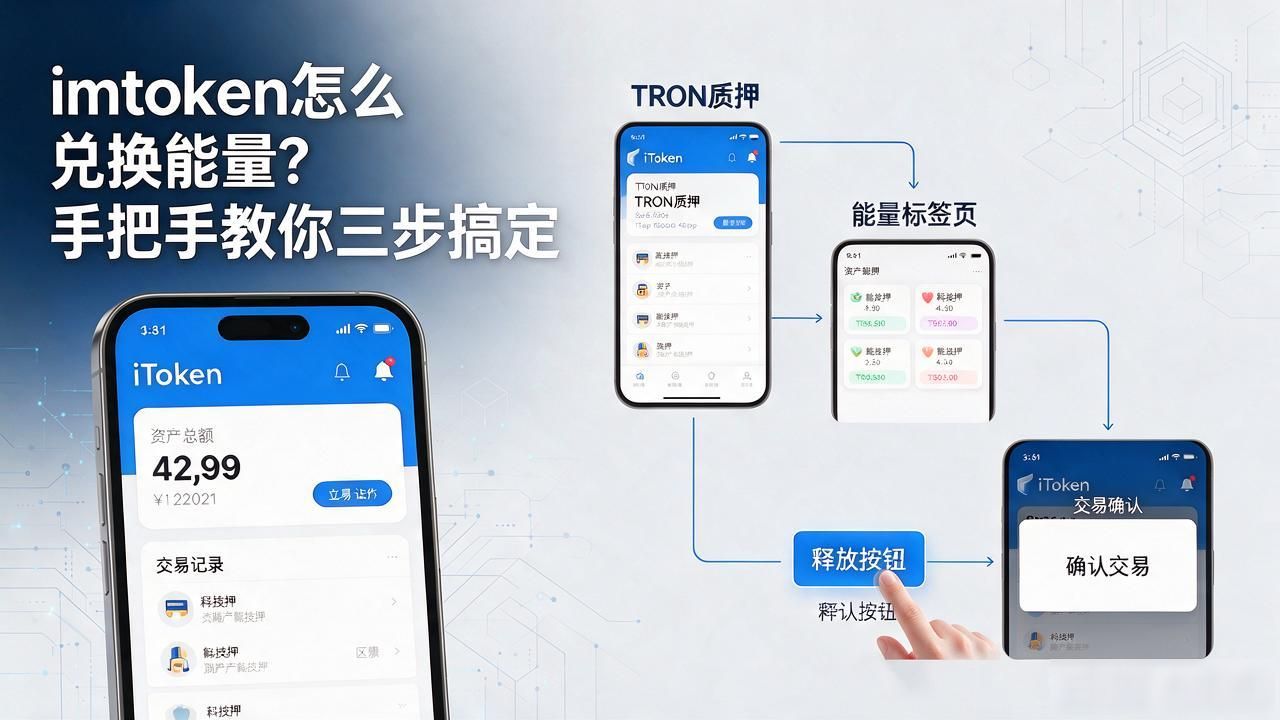 iToken钱包多余能量怎么换成USDT_波场链带宽释放交易教程_imtoken怎么兑换能量
