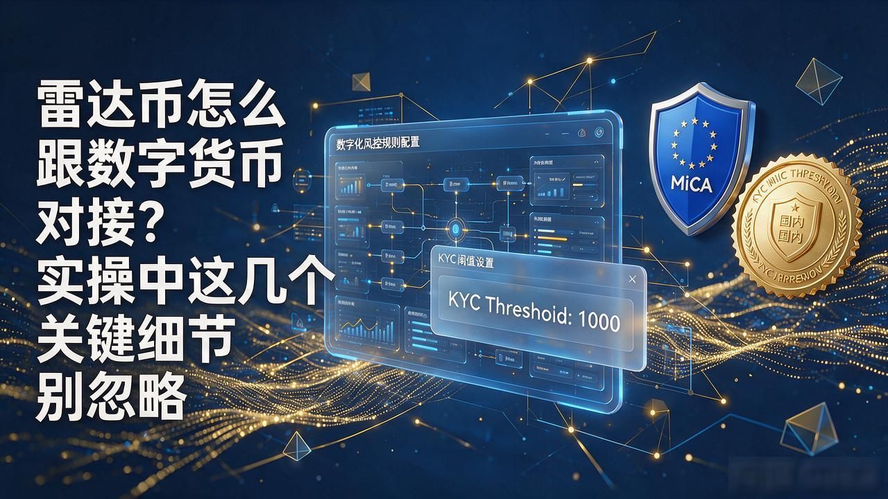 雷达币怎么跟数字货币对接？实操中这几个关键细节别忽略