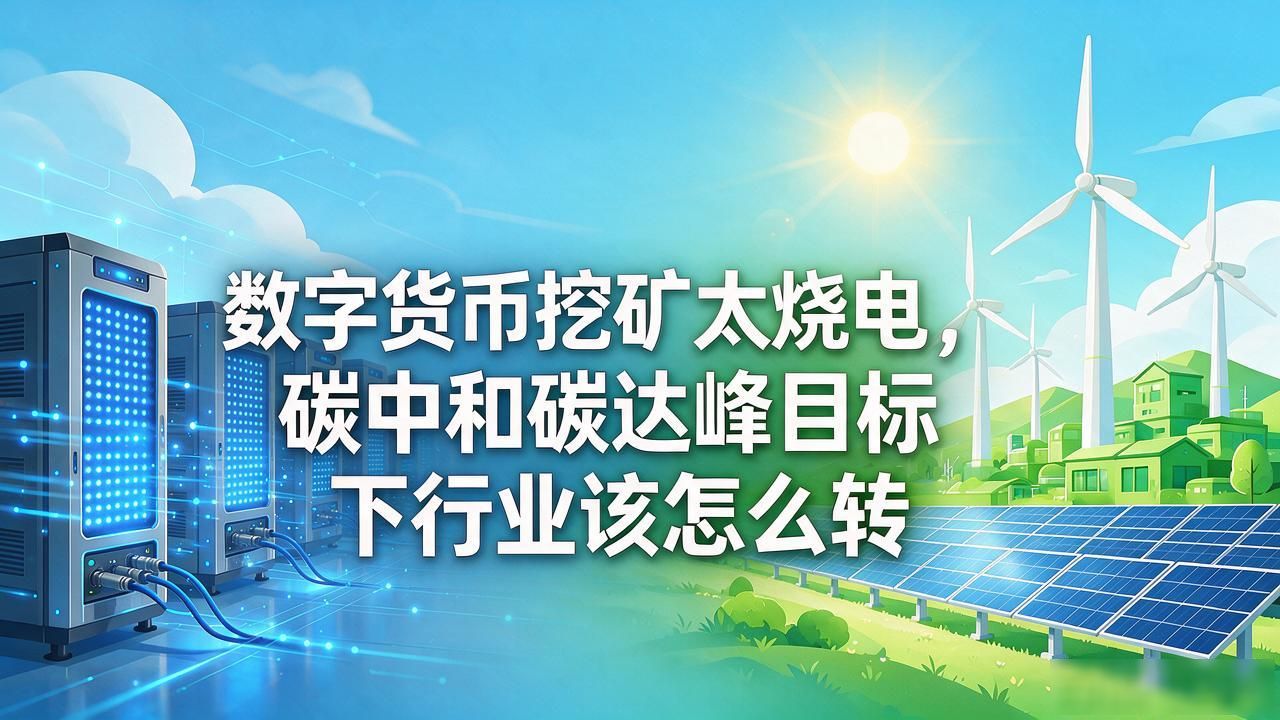 数字货币挖矿太烧电，碳中和碳达峰目标下行业该怎么转