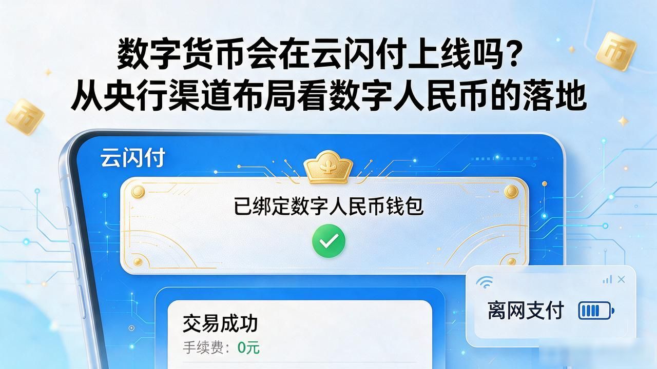 数字货币会在云闪付上线吗？从央行渠道布局看数字人民币的落地