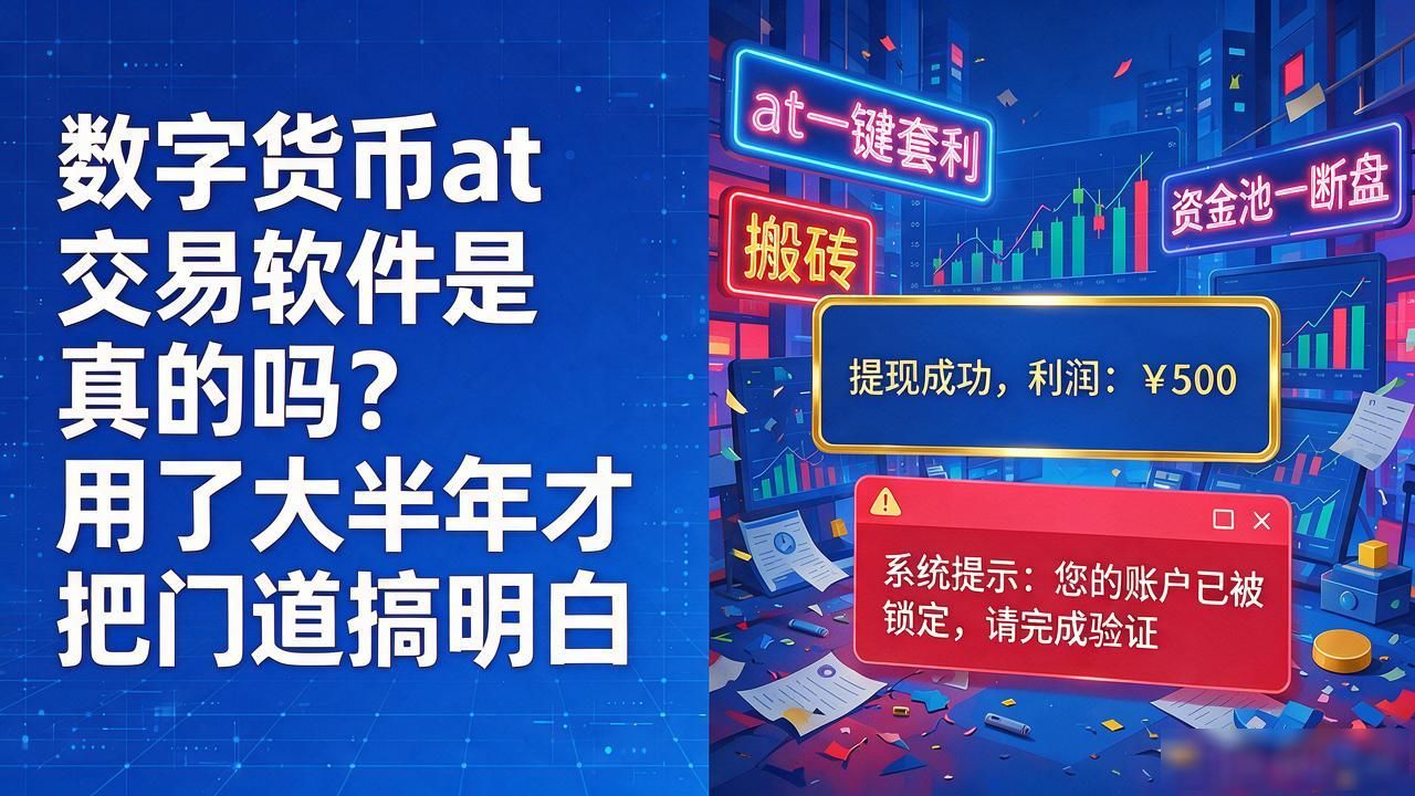 数字货币at交易软件是真的吗？用了大半年才把门道搞明白