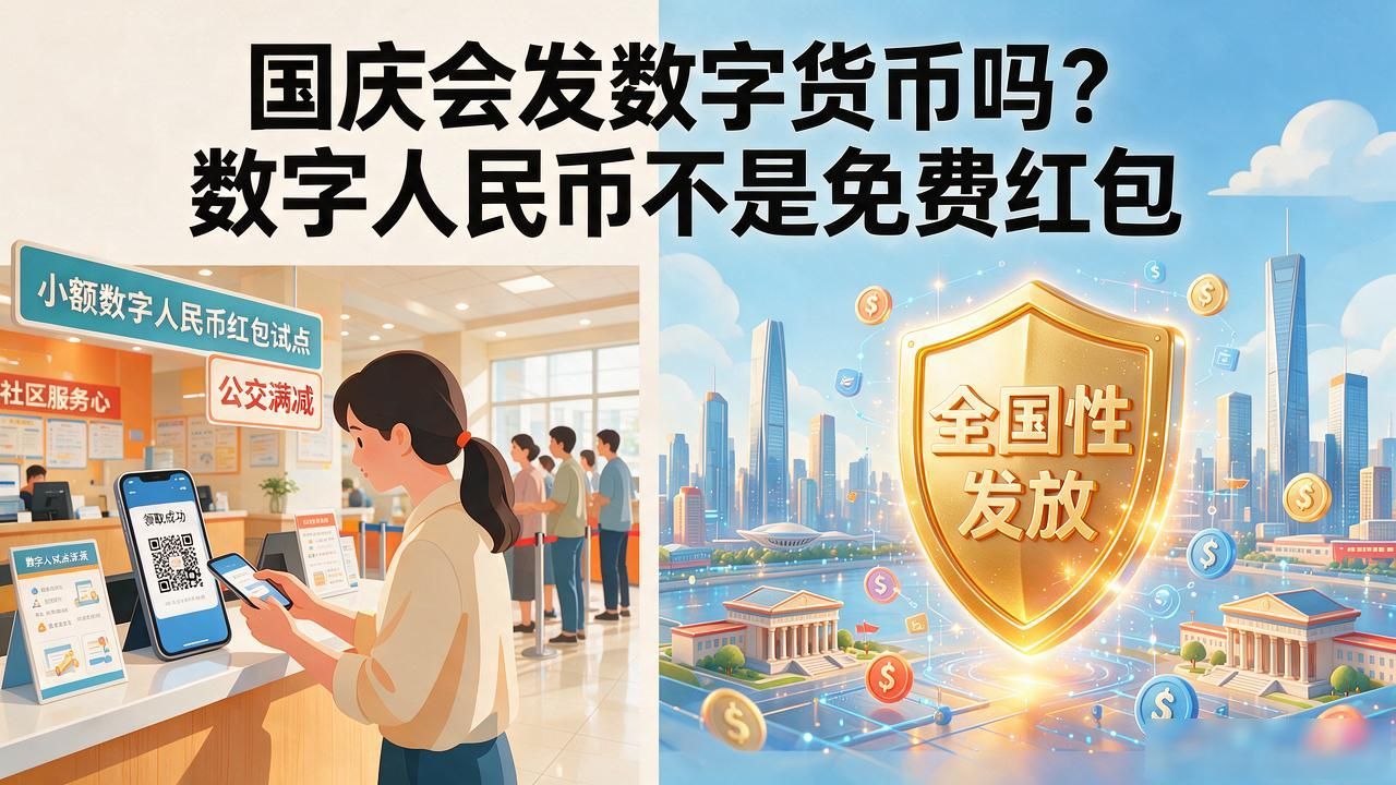 国庆会发数字货币吗？数字人民币不是免费红包