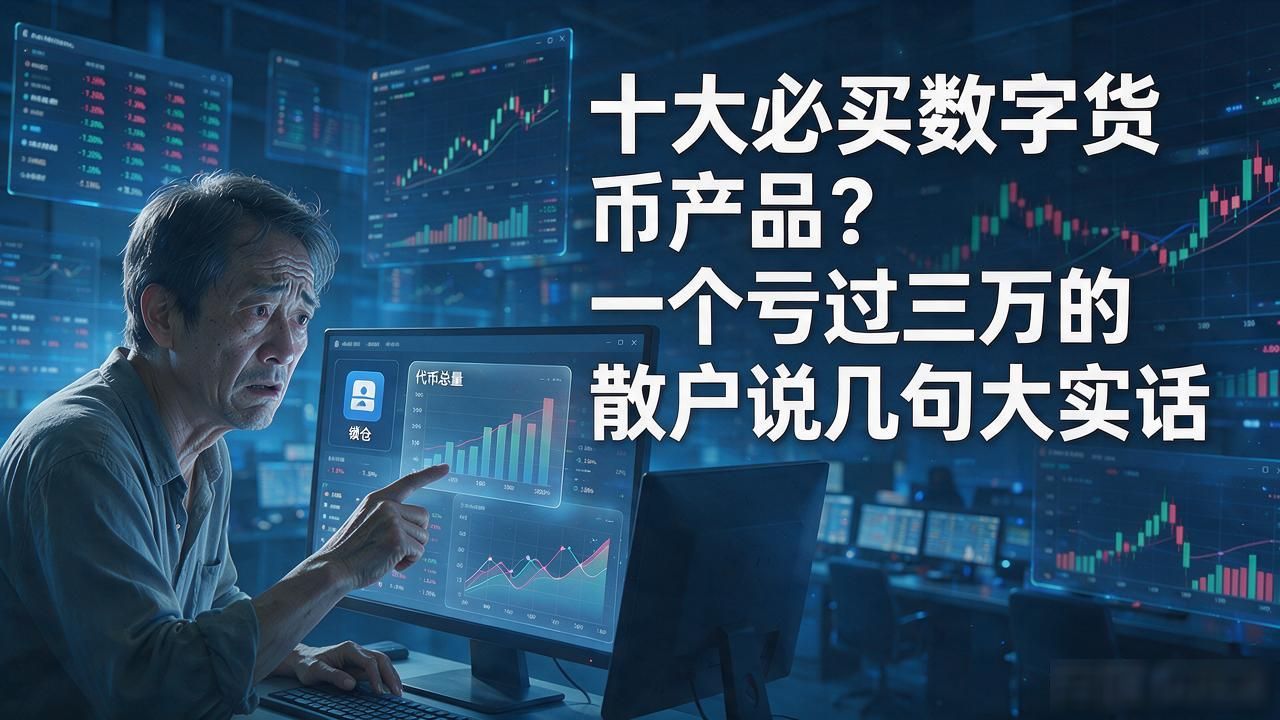 十大必买数字货币产品？一个亏过三万的散户说几句大实话