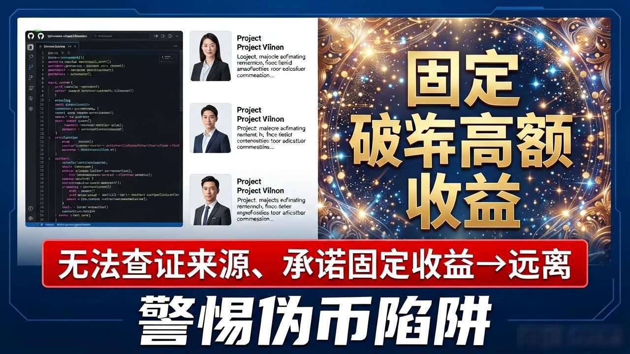 警惕伪币陷阱:一张图看清致命数字货币骗局