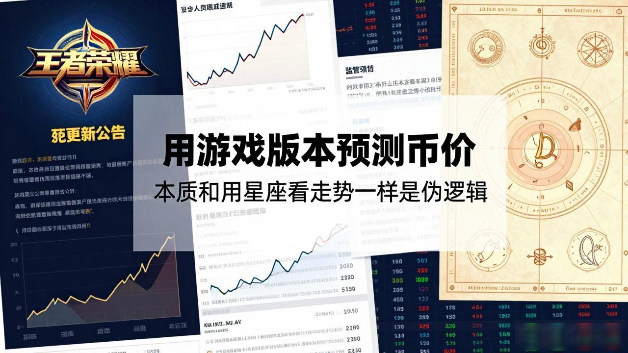 王者荣耀预测数字货币价格？别信这标题党伪科学