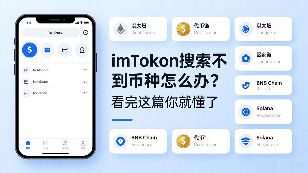 imtoken搜索不到币种怎么办？看完这篇你就懂了