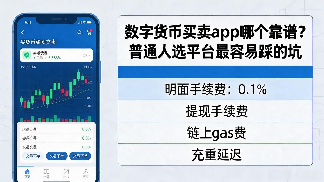 数字货币买卖app哪个靠谱？普通人选平台最容易踩的坑