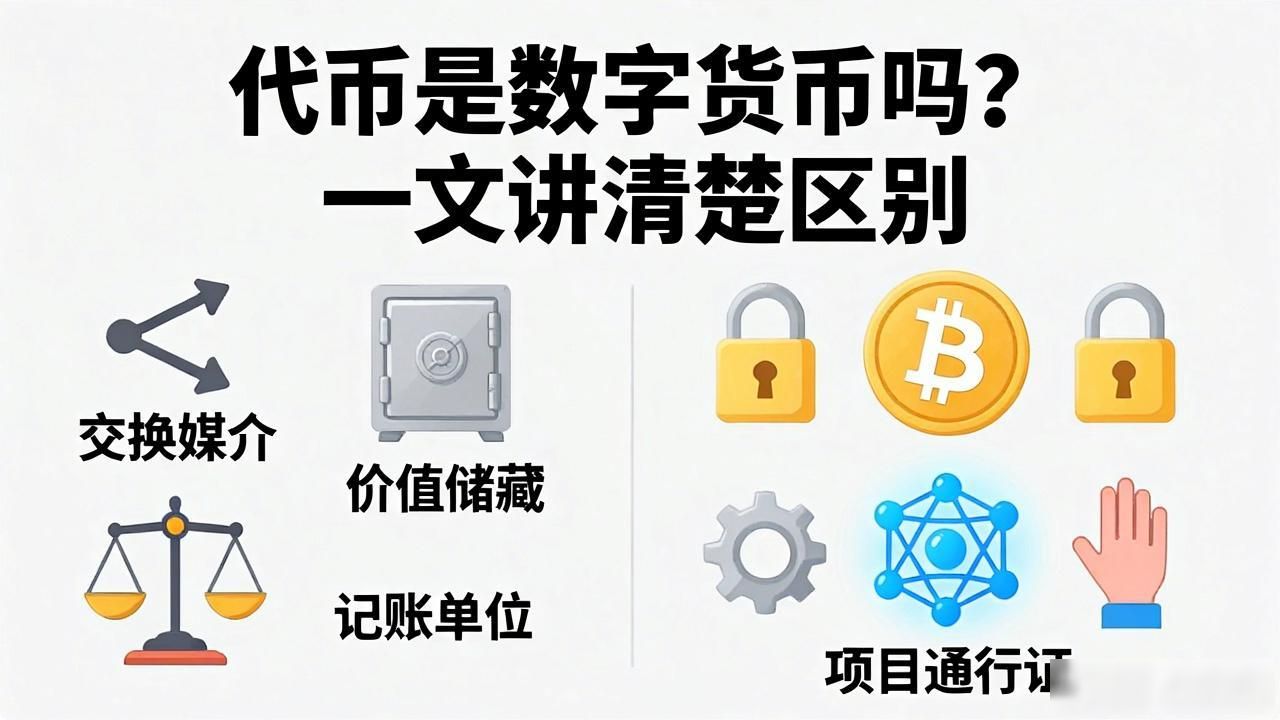 代币是数字货币吗？一文讲清楚区别