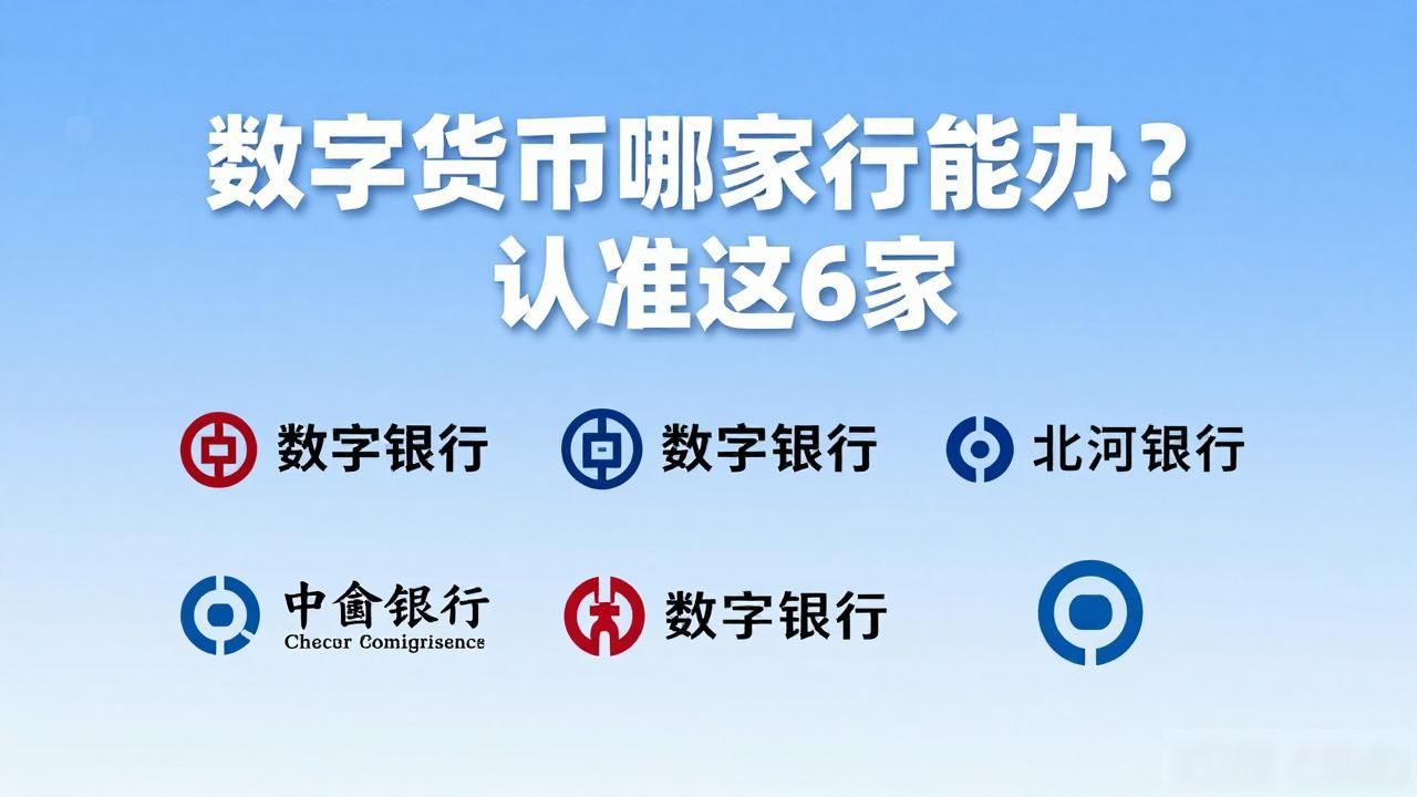 数字货币哪家银行能办？认准这6家