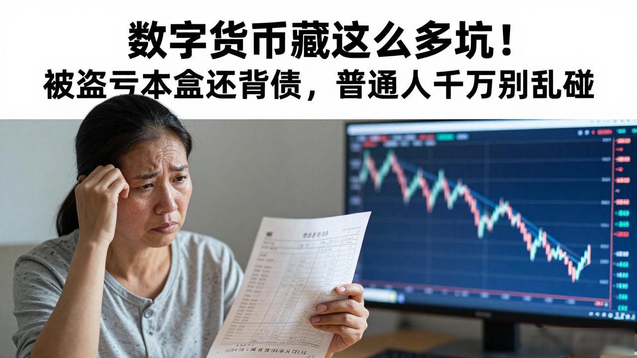 数字货币藏这么多坑！被盗亏本金还背债，普通人千万别乱碰