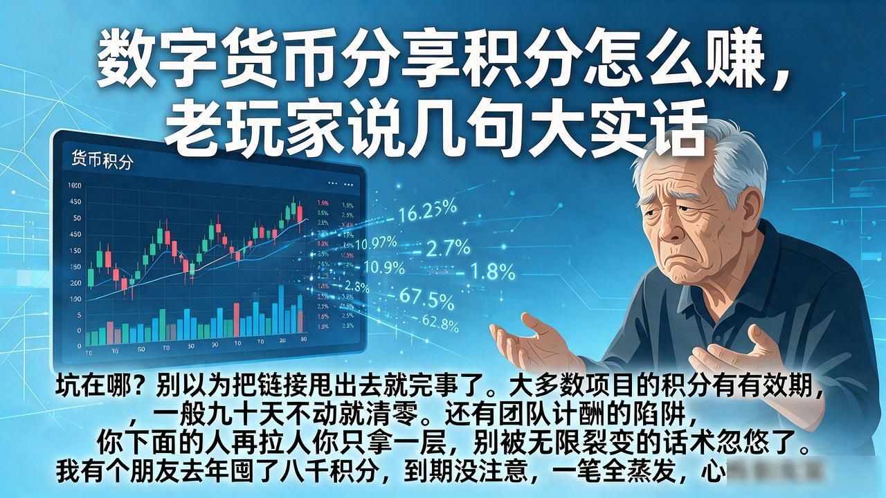 数字货币分享积分怎么赚，老玩家说几句大实话