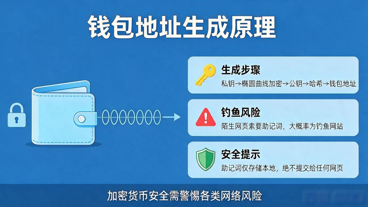 钱包地址不是注册出来的，搞懂生成原理再操作不踩坑