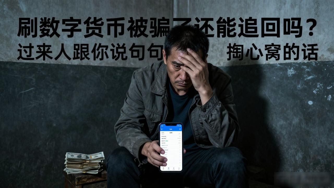 刷数字货币被骗了还能追回吗？过来人跟你说几句掏心窝的话