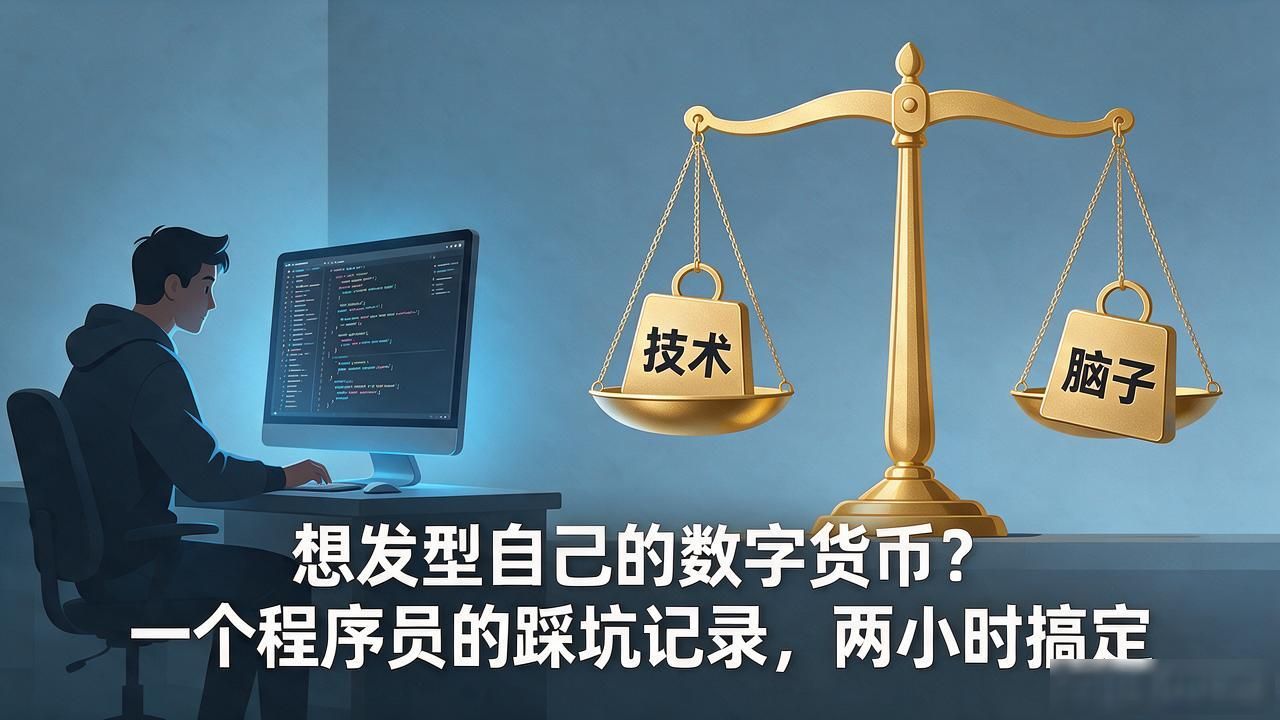 想发型自己的数字货币？一个程序员的踩坑记录，两小时搞定