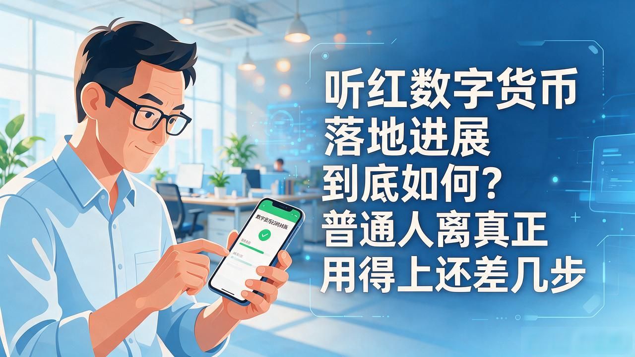 听红数字货币落地进展到底如何？普通人离真正用得上还差几步