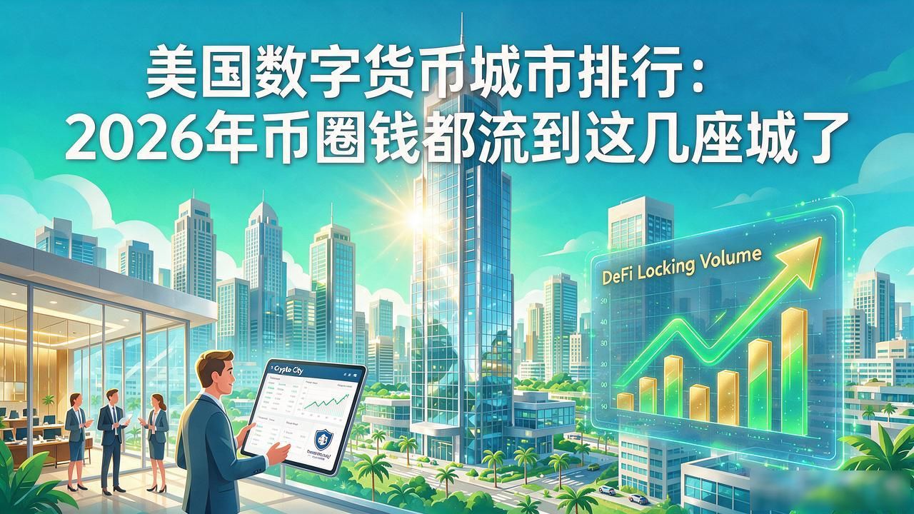 美国数字货币城市排行：2026年币圈钱都流到这几座城了