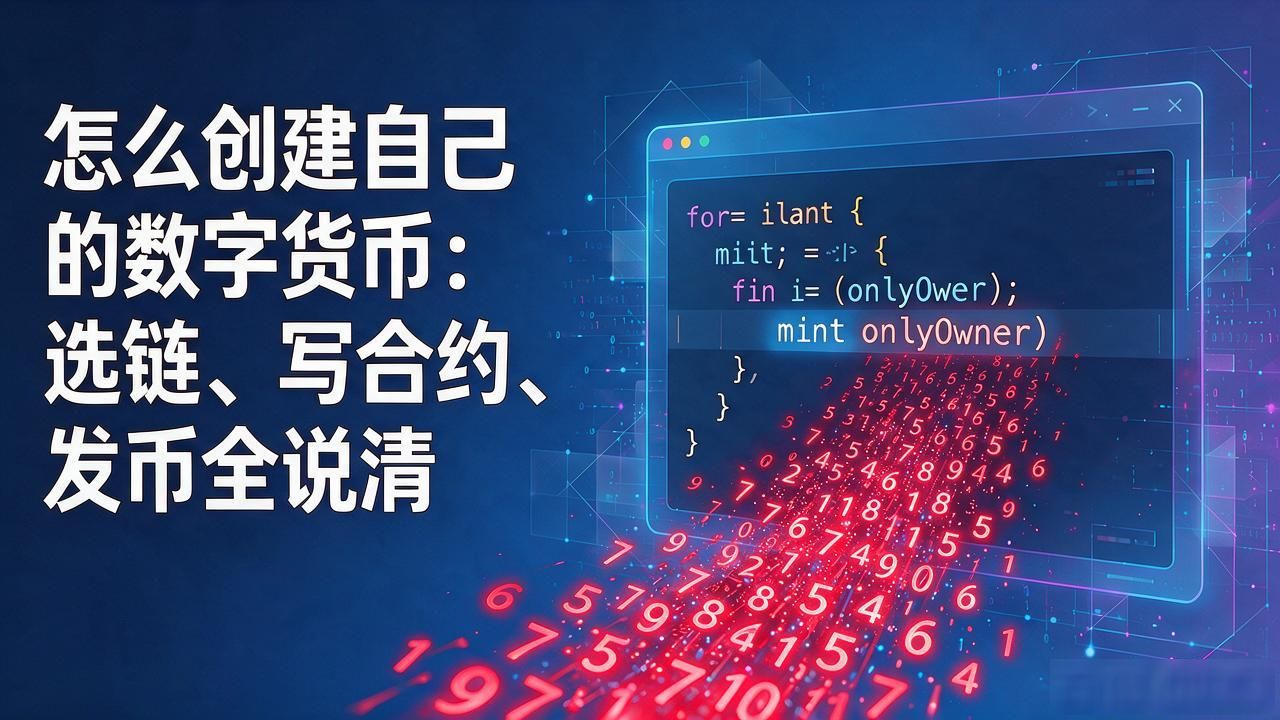 怎么创建自己的数字货币：选链、写合约、发币全说清