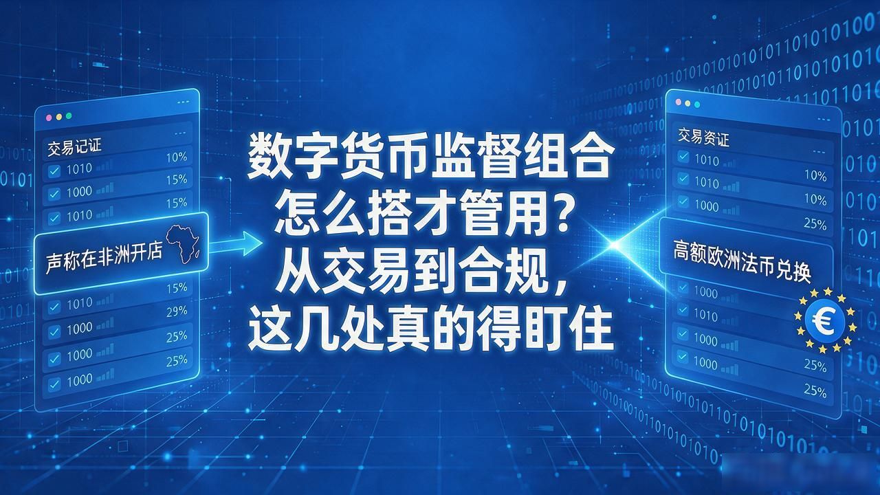数字货币监督组合怎么搭才管用?从交易到合规,这几处真的得盯住