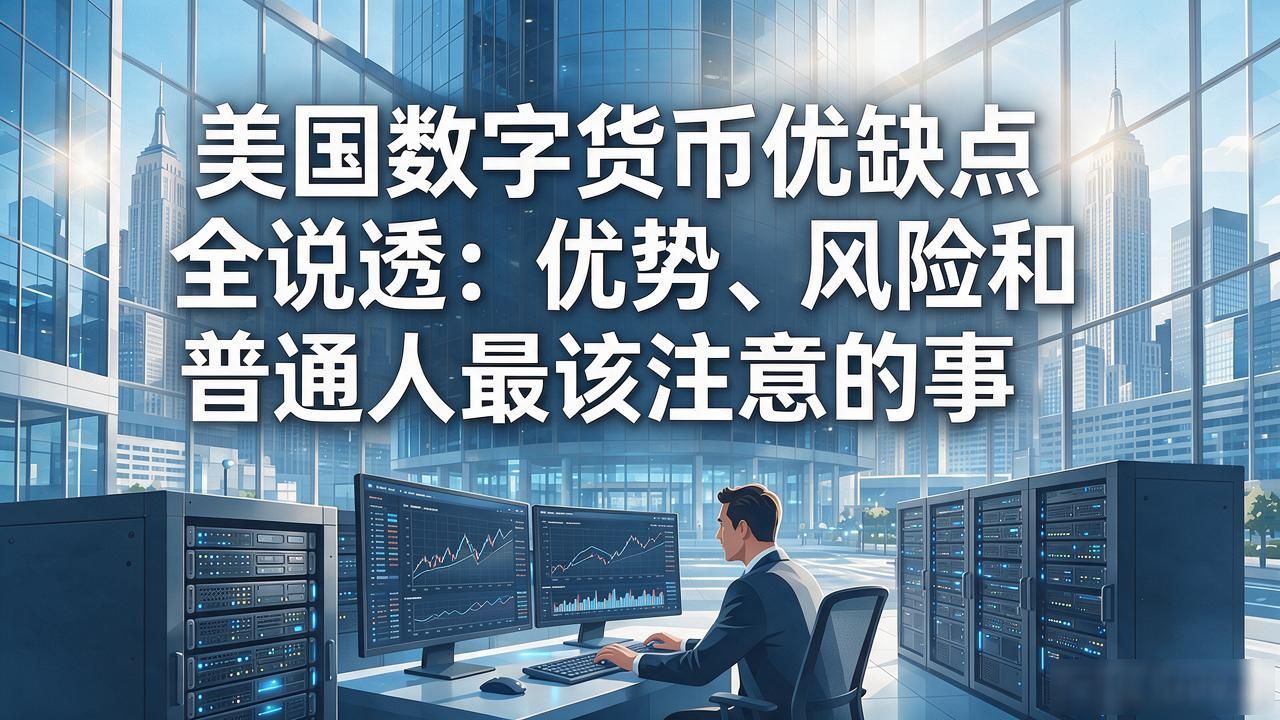 美国数字货币优缺点全说透:优势、风险和普通人最该注意的事