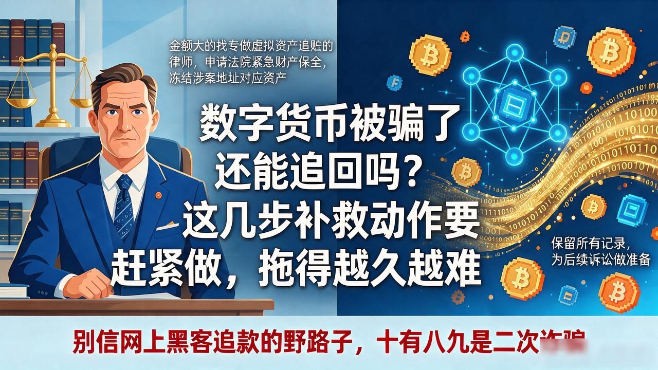 数字货币被骗怎么补救_数字货币诈骗追赃_快速反应固定证据