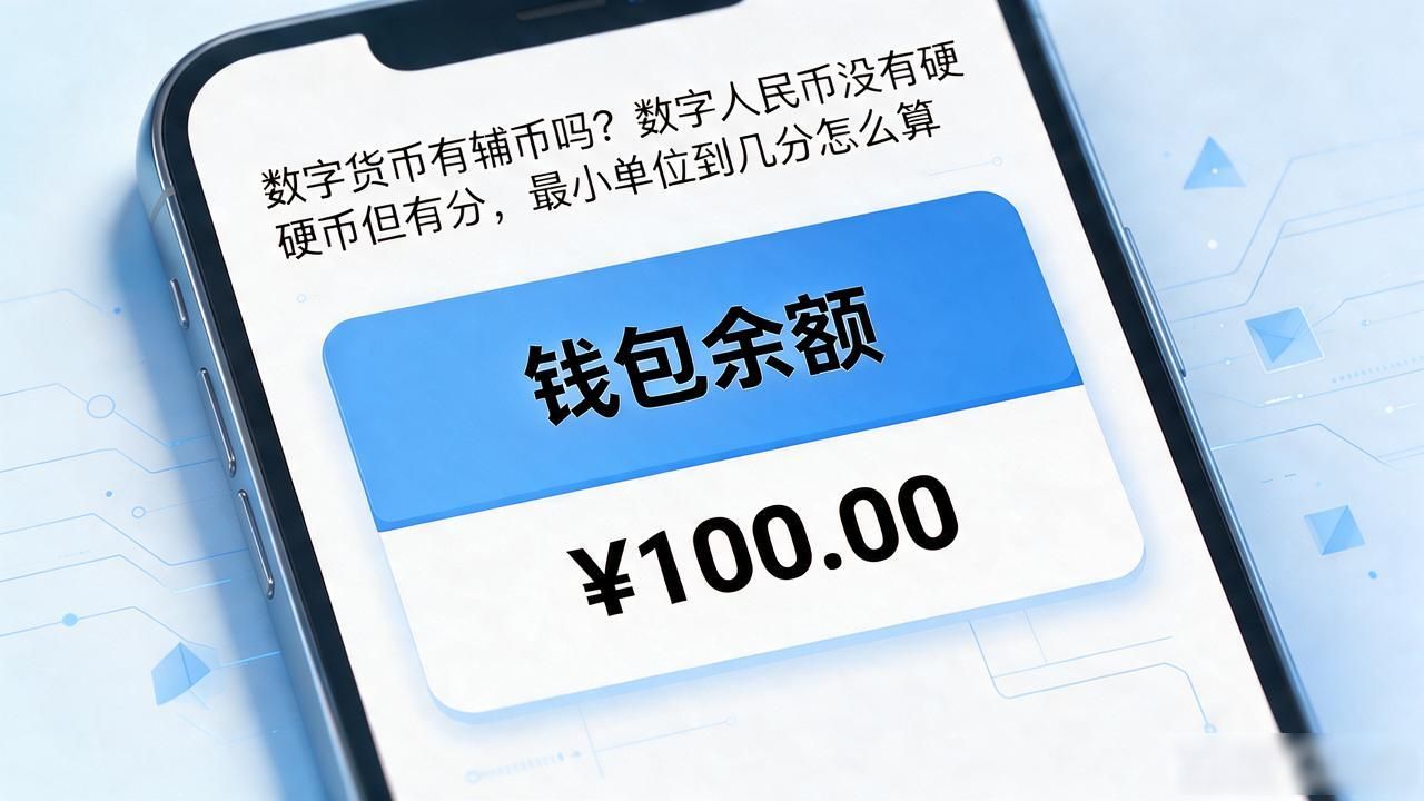 数字货币有辅币吗？数字人民币没有硬币但有分，最小单位到几分怎么算