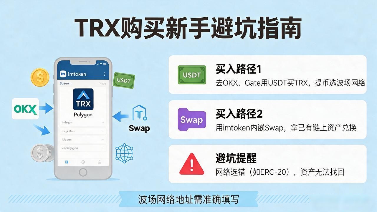 imtoken怎么买TRX？新手避坑指南，看完不绕弯路
