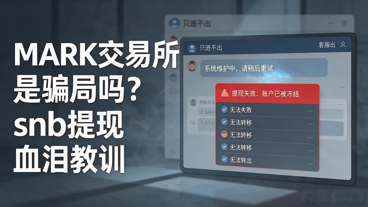 数字货币snb骗局MARK交易所_识别虚拟货币交易平台陷阱_揭露SNB和MARK交易所骗局