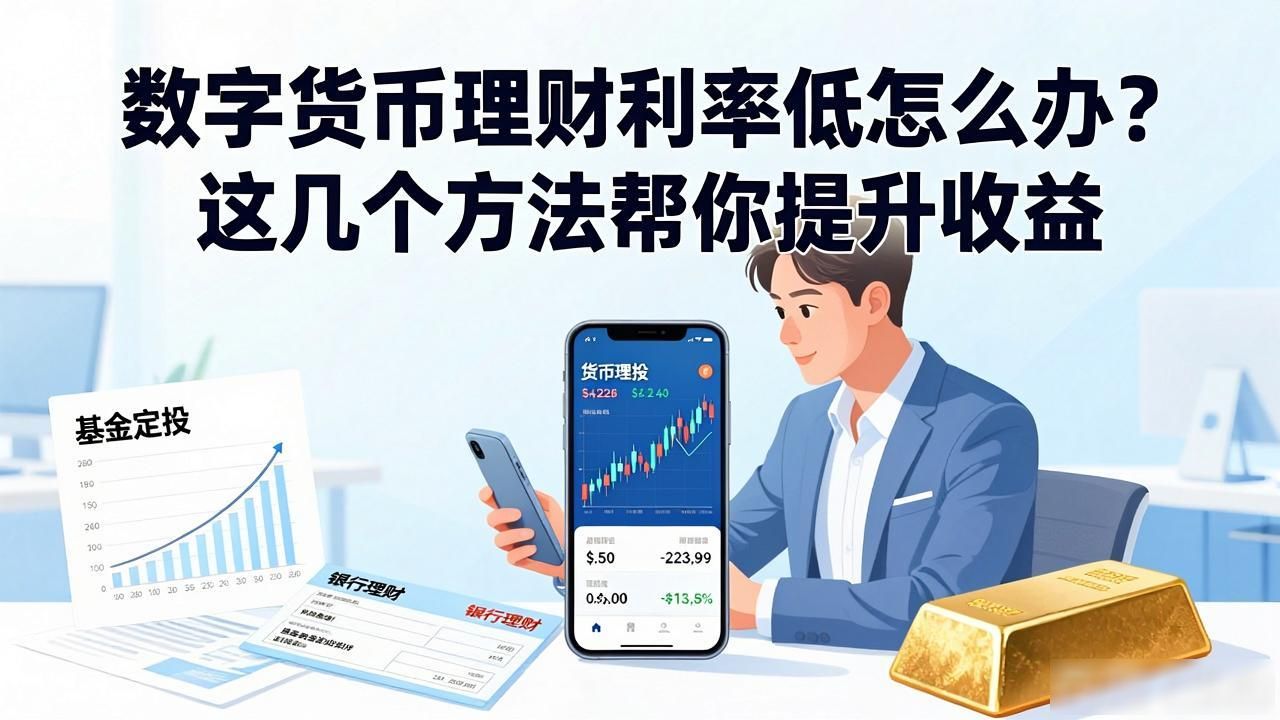 数字货币理财利率低怎么办？这几个方法帮你提升收益