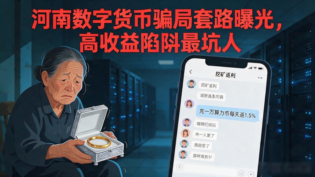 河南数字货币骗局套路曝光，高收益陷阱最坑人