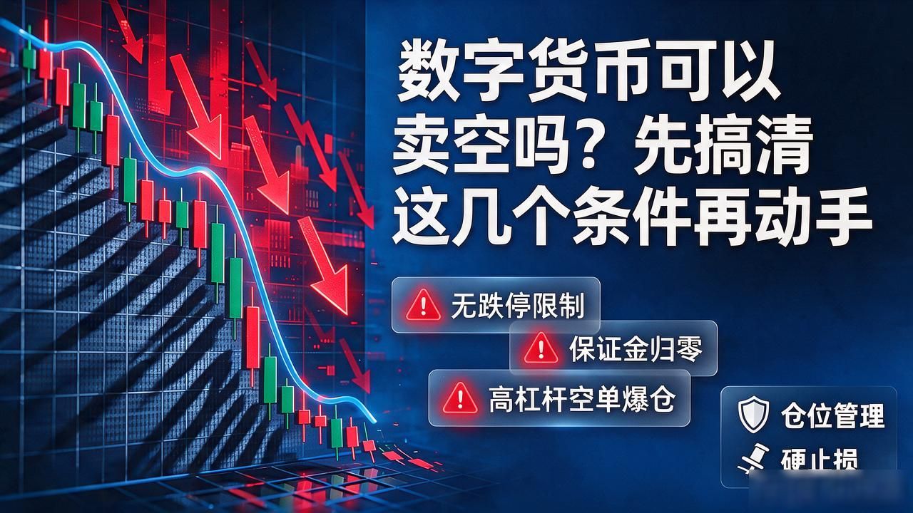 数字货币可以卖空吗？先搞清这几个条件再动手