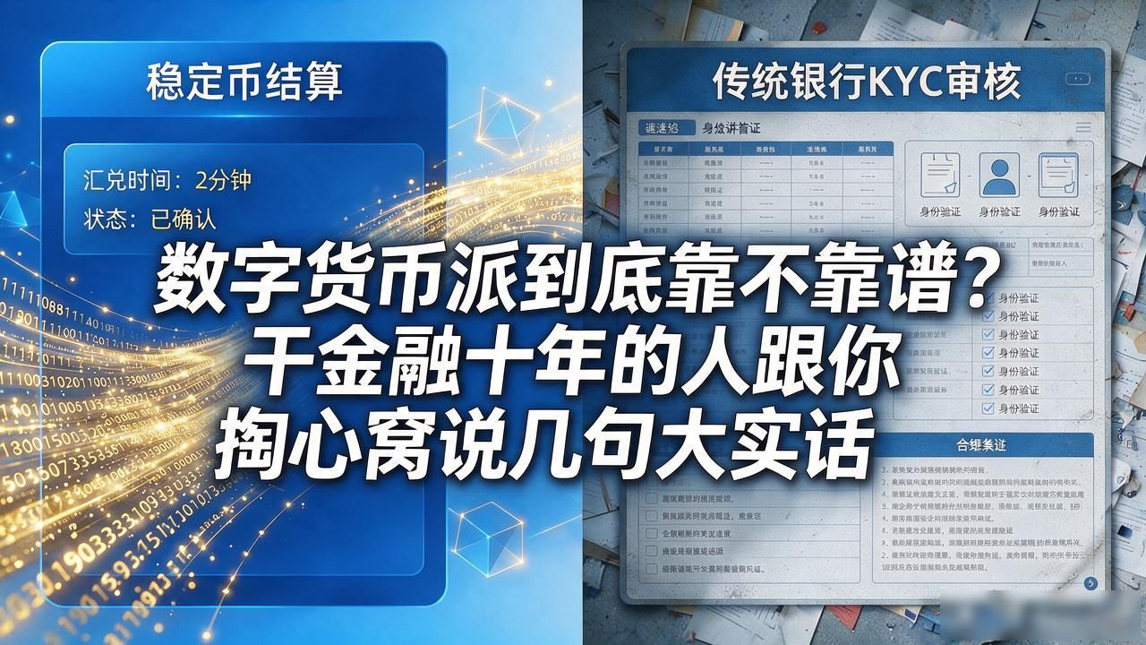 数字货币派到底靠不靠谱?干金融十年的人跟你掏心窝说几句大实话