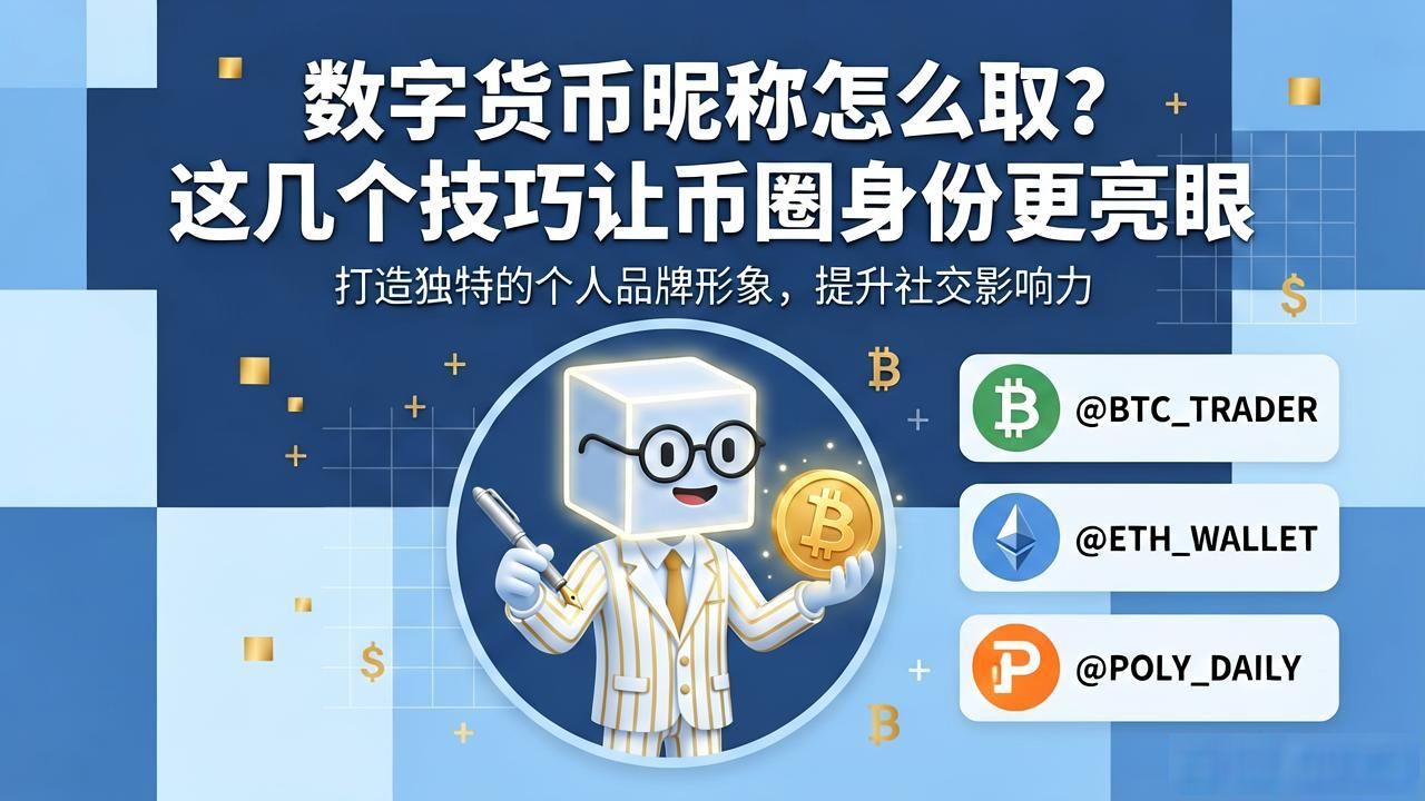 数字货币昵称怎么取？这几个技巧让币圈身份更亮眼