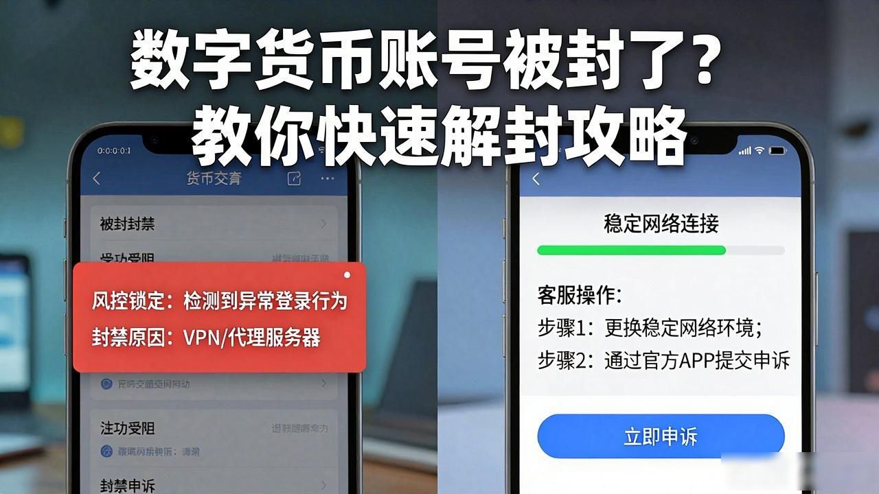 数字货币账号被封了？教你快速解封攻略
