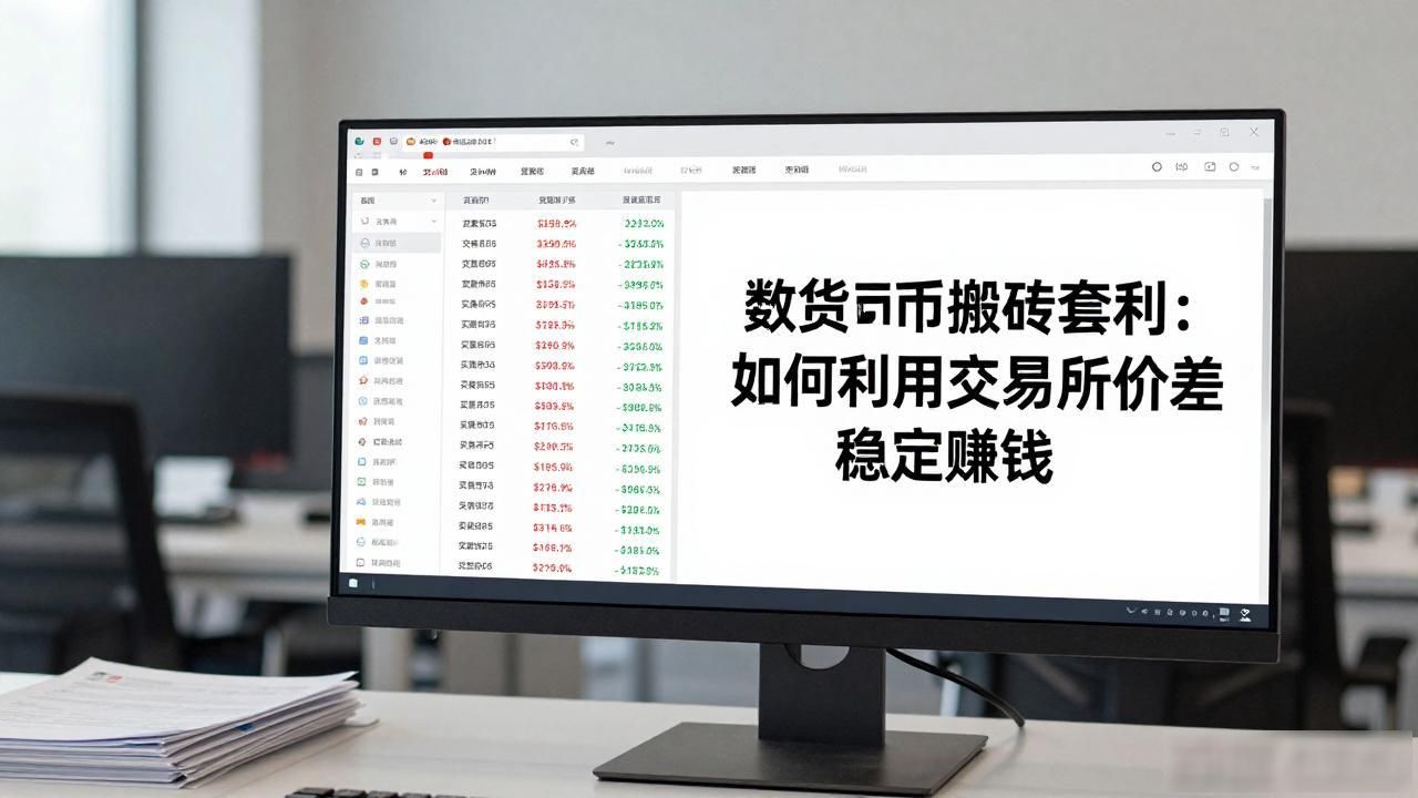 数字货币搬砖套利：如何利用交易所价差稳定赚钱