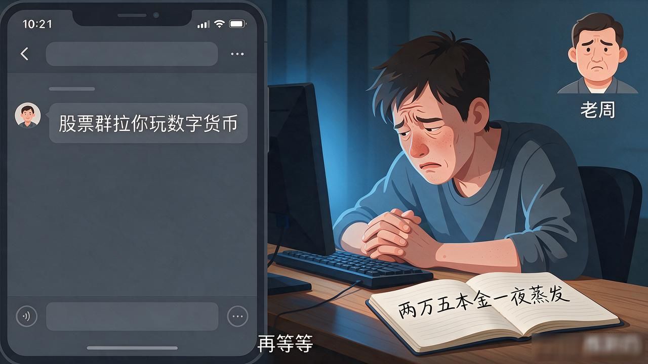 股票群拉你玩数字货币，跟了大半年我亏得底裤都没了，说几句实话